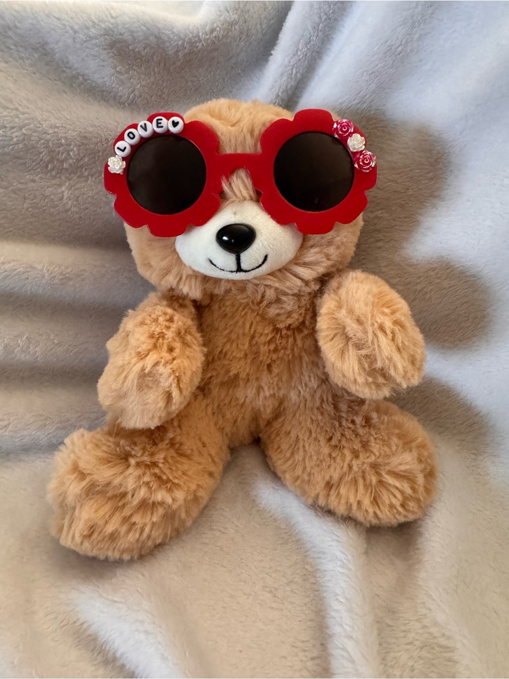 Red Flower Shaped Girl’s Sunglasses